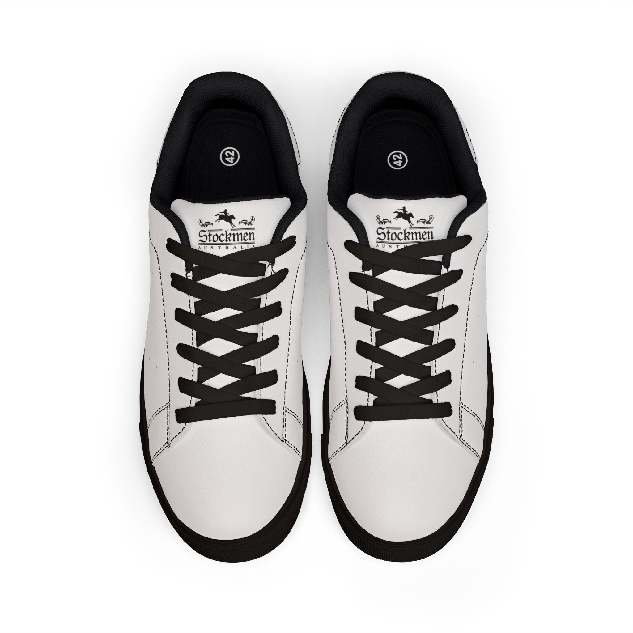 OUTBACK Women’s White Low-Top Leather Sneakers